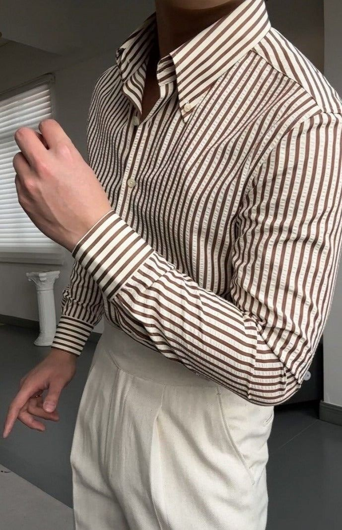 𝐁𝐄𝐈𝐆𝐄 𝐒𝐓𝐑𝐈𝐏𝐄𝐃 𝐒𝐇𝐈𝐑𝐓